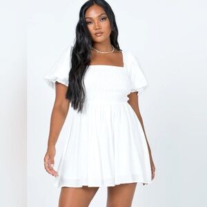 Princess Polly Danny White Mini Dress